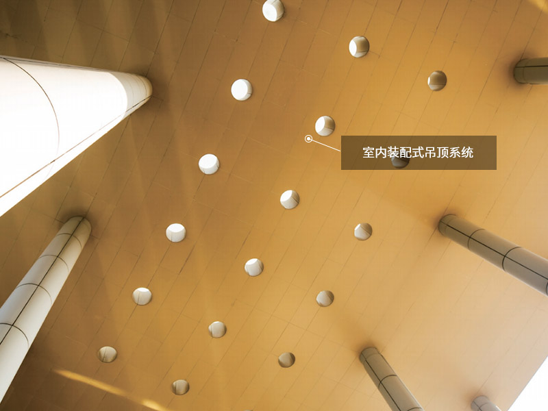 室內裝配式鋁蜂窩復合吊頂板系統